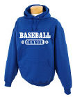 Personalized Baseball Hooded Youth Sweatshirt